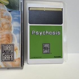Psychosis (TurboGrafx-16, 1990) CIB Complete HuCard w/ Case & Manual Tested