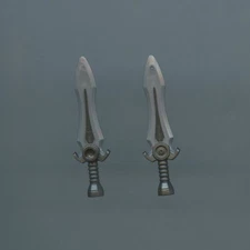 Dungeons & Dragons LEGO x 2 Pearl Dark Gray Minifigure, Weapon Sword with Stud