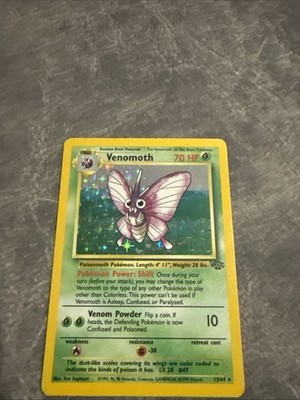 Pokemon Card - Venomoth Jungle 1st Edition 13/64 Holo Rare