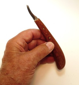 Davis Bros. Collectible Handmade GLK #5S Wood Carving & Whittling Detail Knife
