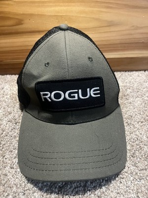 Rogue Fitness Trucker Hat Olive Green Black Mesh Snapback Adjustable Pukka