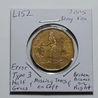 ERROR Variety 2005 Terry Fox Type 3 Grass Tree CANADA $1 Dollar Loonie L152