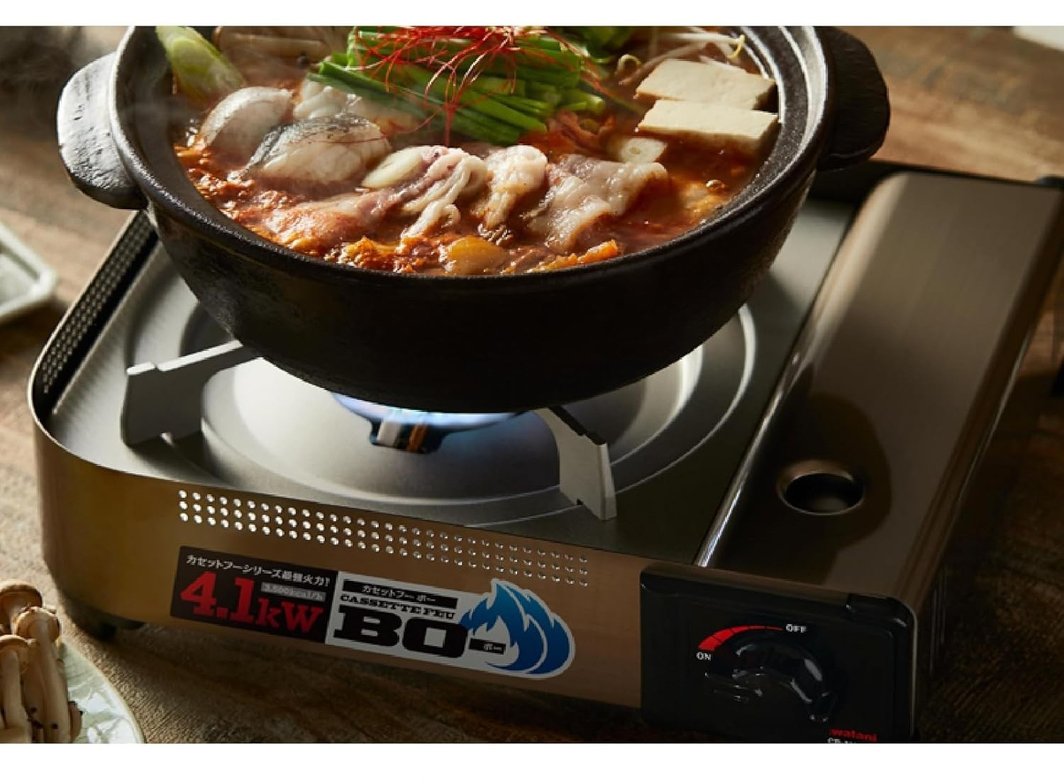 Iwatani Cassette  Portable Gas Stove CB-AH-41N Silver with Case  Japan