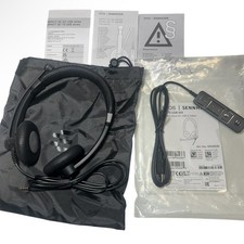 Sennheiser SC 75 USB MS Impact Double-Sided Headset with Microphone Black - NEW