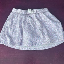 Cat  Jack Kids Floral Print Skort - White with Pink and Blue Flowers, Size 3T