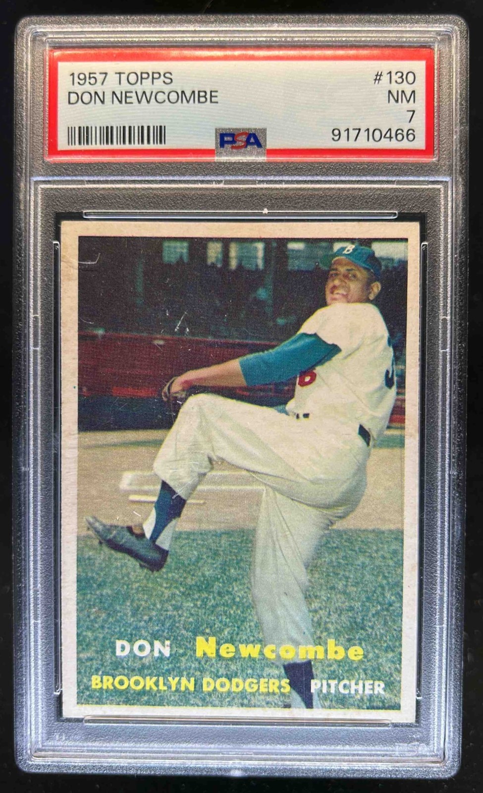 1957 Topps Don Newcombe #130 Dodgers PSA 7