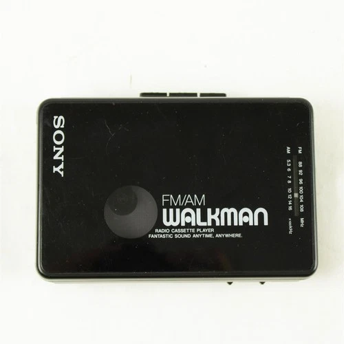 Sony Walkman WM-AF22 Cassette Player AM/FM Radio Black Vintage