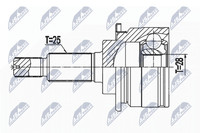 NTY Gelenksatz, Antriebswelle NPZ-PL-046