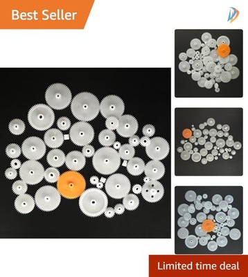 Complete Gear Set: 46PCS Module 0.5 Small Gears for DIY RC & Model Toys