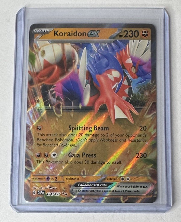 Koraidon ex 124/197 SV03: Obsidian Flames Double Rare Pokemon NM