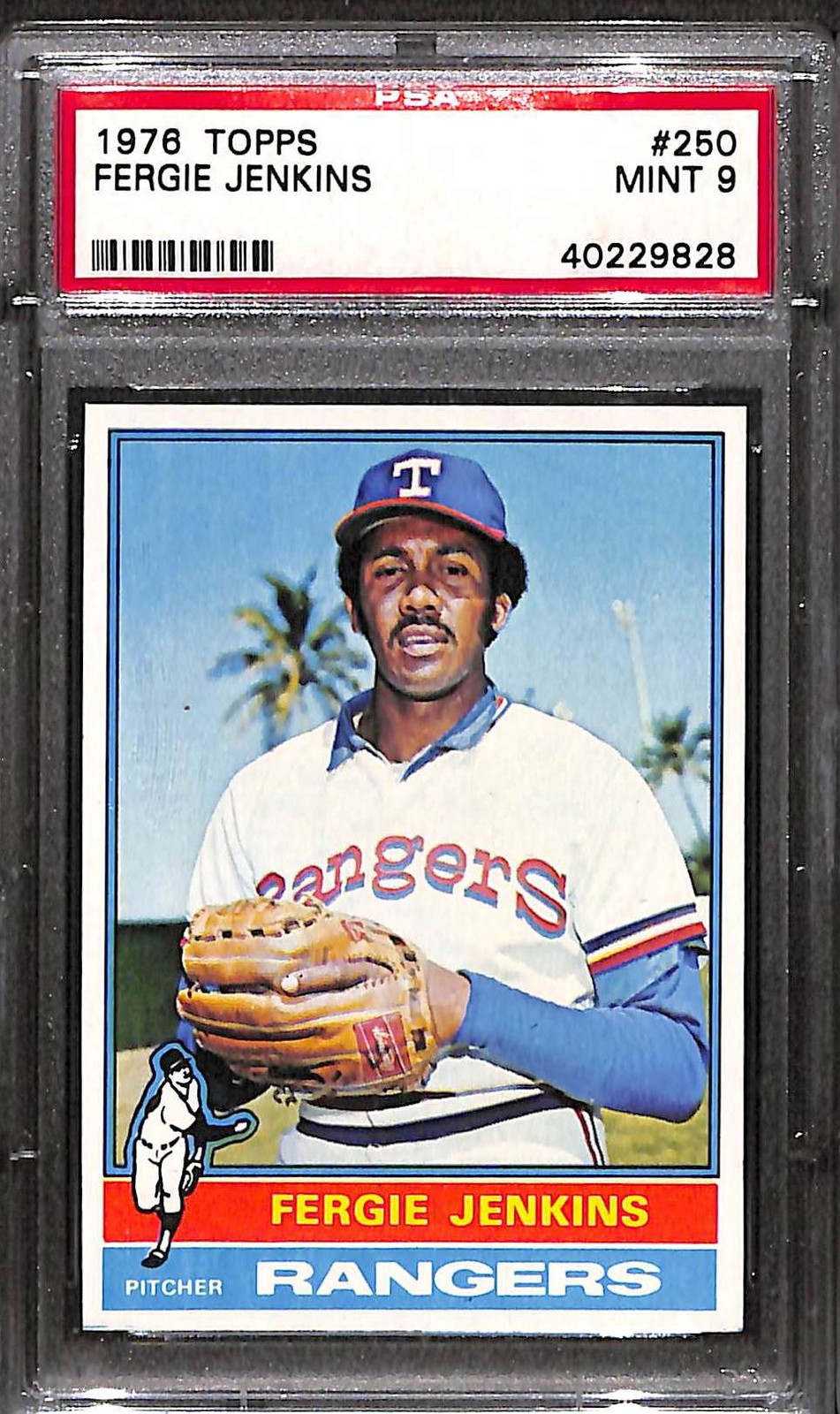 1976 Topps #250 FERGIE JENKINS PSA 9 Mint 40229828