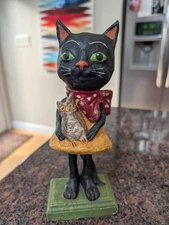 Debra Schoch Bethany Lowe Black Cat Owl Retired Hop Hop Jingle Boo *Repaired*