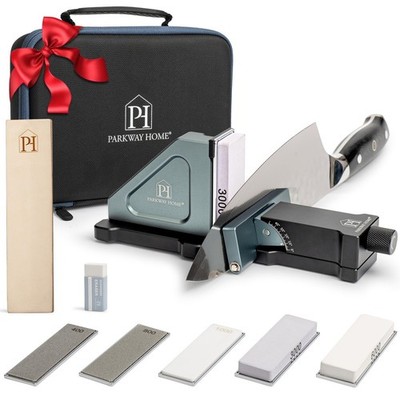Adjustable Height, 30 Angle Options,5 Removeable Whetstone Plates