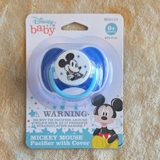 Disney Mickey Mouse BPA-Free Silicone Pacifier M30110 with Cover 0 Months
