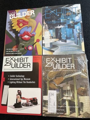 4 Lot 2000s Exhibit Builder Magazines 2000, 03/06/08 USA, Museum Unique E2