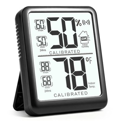Digital Indoor Thermometer Hygrometer Temperature Humidity Gauge with Max Min
