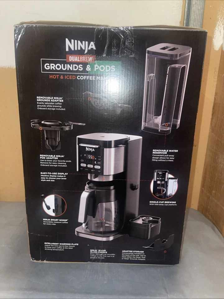 Ninja DualBrew Hot & Iced Drip Coffee Maker, Single-Serve, Works W Pods& Grounds - Image 2 of 3