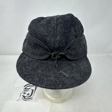 Stormy Kromer 80% Wool Hat - Black Made In The USA - Size 7 1/4 - Nice Condition