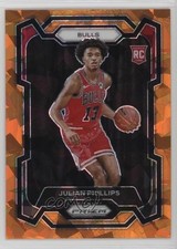 2023-24 Panini Prizm Orange Ice Prizm Julian Phillips #125 0p5y