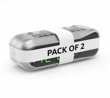 2 pack SHARP Digital Dual Alarm Clock, Silver with Green LED Display,