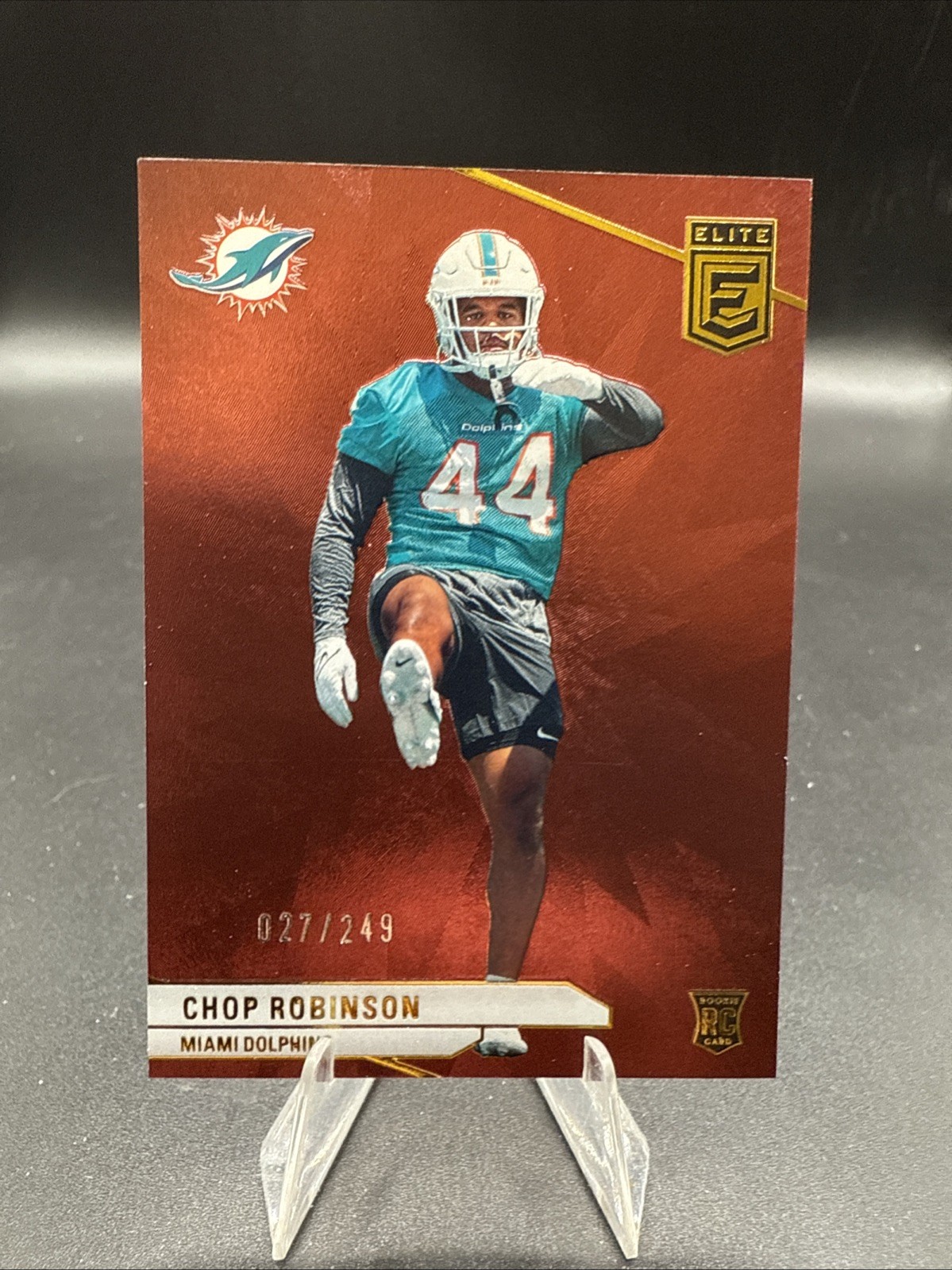 Chop Robinson-2024 Donruss Elite Maroon /249 RC Dolphins