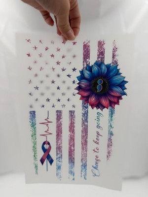Choose to keep going Dtf Print 7 in x 11 in