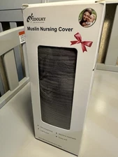 Grey Muslin Nursing Cover