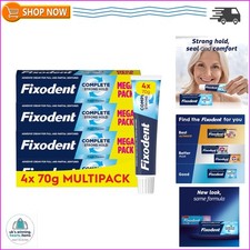 Complete Denture Adhesive Fresh Flavour 70g (Pack of 4)