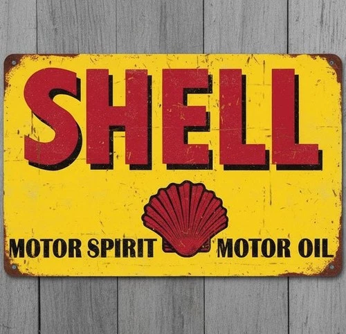 Shell Motor Oil 8 x 12 Vintage Novelty Metal Sign Shrink-Wrapped New!