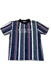 Vintage 90s Guess Jeans Georges Marciano Striped T-Shirt USA Mens S