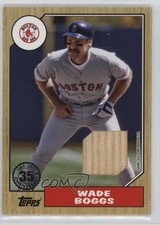 2022 Topps Series 1 1987 Topps Baseball Relics Wade Boggs #87R-WB HOF 2s2