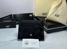 Montblanc Extreme 3.0 Black Leather 6CC Card Holder Wallet - New in Gift Box