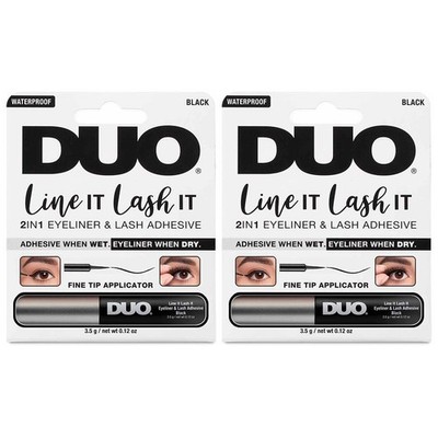 Set of 2 DUO Line IT Lash IT, Eyeliner & Lash Adhesive, Black