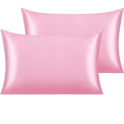 2 Pack Silk Satin Pillowcases for Hair and Skin, Silky Soft & Luxurious Bedding