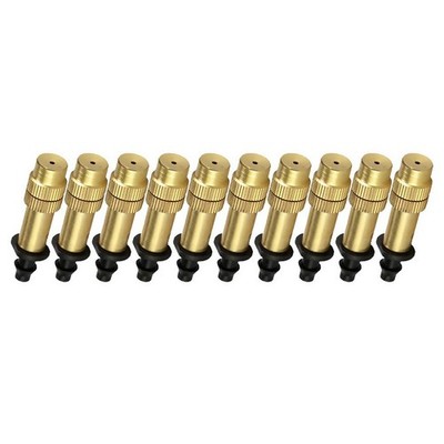 10pcs Adjustable Copper Spray Nozzle Garden Patio Water Mister Air Misting Parts