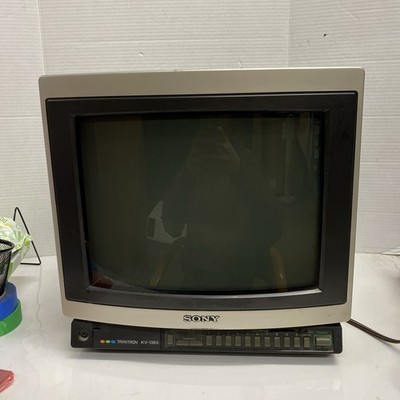 VTG 1985 Sony Trinitron KV-1365R 13'' CRT Color TV Woodgrain 