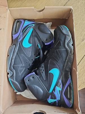 Nike Air Hoop Structure LE Aqua Black Athletic Shoes Sneakers Mens Size 10.5