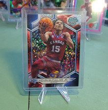 Topps 2023-24 Bowman Univ Best Speckle Refractor Kevin McCullar Jr #35 Kansas