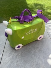 Trunki Kids Ride-On Suitcase Pull-Along, Complete, Green Monster