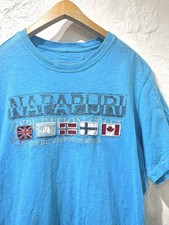 185 Napapijri Logo T-shirt Small XL Vintage Y2K Euro