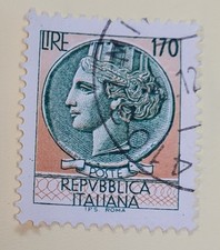 Italenische Briefmarke 170 Lire Poste REPVBBLICA ITALIANA