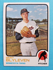 1973 Topps #199 BERT BLYLEVEN HOF Minnesota Twins  EX