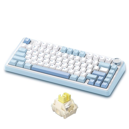 AULA F75 Mechanical Keyboard Wireless Gasket Structure Keyboard With DBVR - Afbeelding 8 van 14