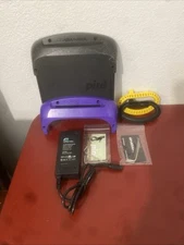 One Wheel Pint Charger With Black And Purple Bumper And Two Handles As Is