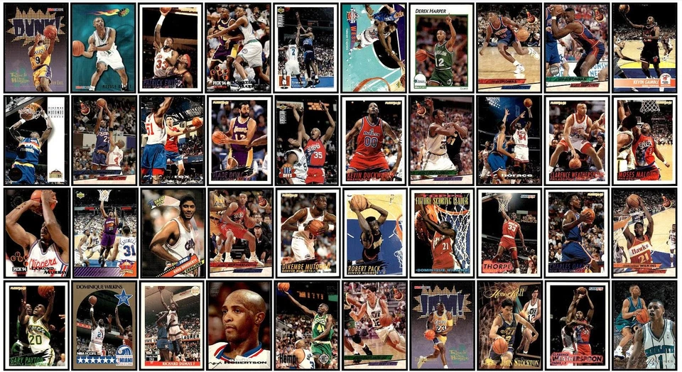 混批 96 张篮球体育卡 1990 - 2001 年西雅图 SuperSonics — 第 2/3 张图片