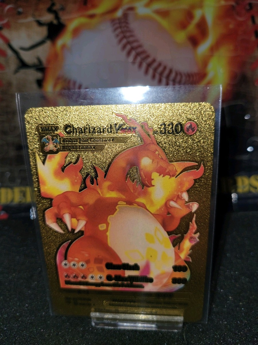 2020 Pokemon TCG Charizard VMAX Gold Foil 020/189 Fan Art | eBay