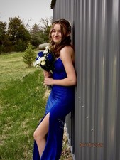 Beautiful Royal Blue Windsor Prom Dress Size Xs Women  s Prom Dress