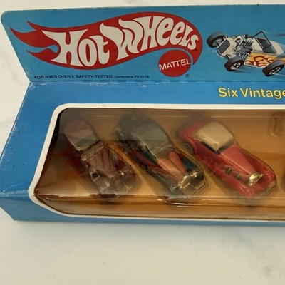 Hot Wheels Classic Gift Pack 6 Vintage Cars 1:64 Diecast Unopened