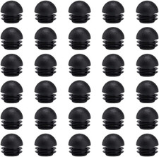 30PCS Round End Caps Plugs Chair Leg Inserts, Plastic Round Tube Inserts Chair L