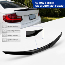 F�r BMW 2er F22 14-20 Coupe Hecklippe M4 Stil Gl�nz Lippe Heckspoiler Blende